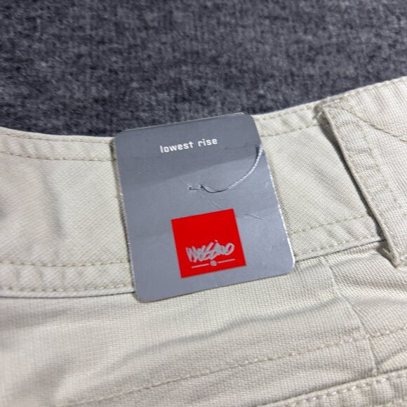 Vintage Y2K Mossimo Mini Micro Khaki Brown Low Rise Shorts Short Sz 13 NWT - Picture 13 of 16